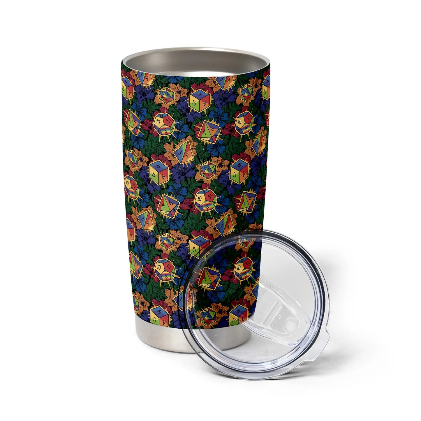 Rainbow Dice Tumbler