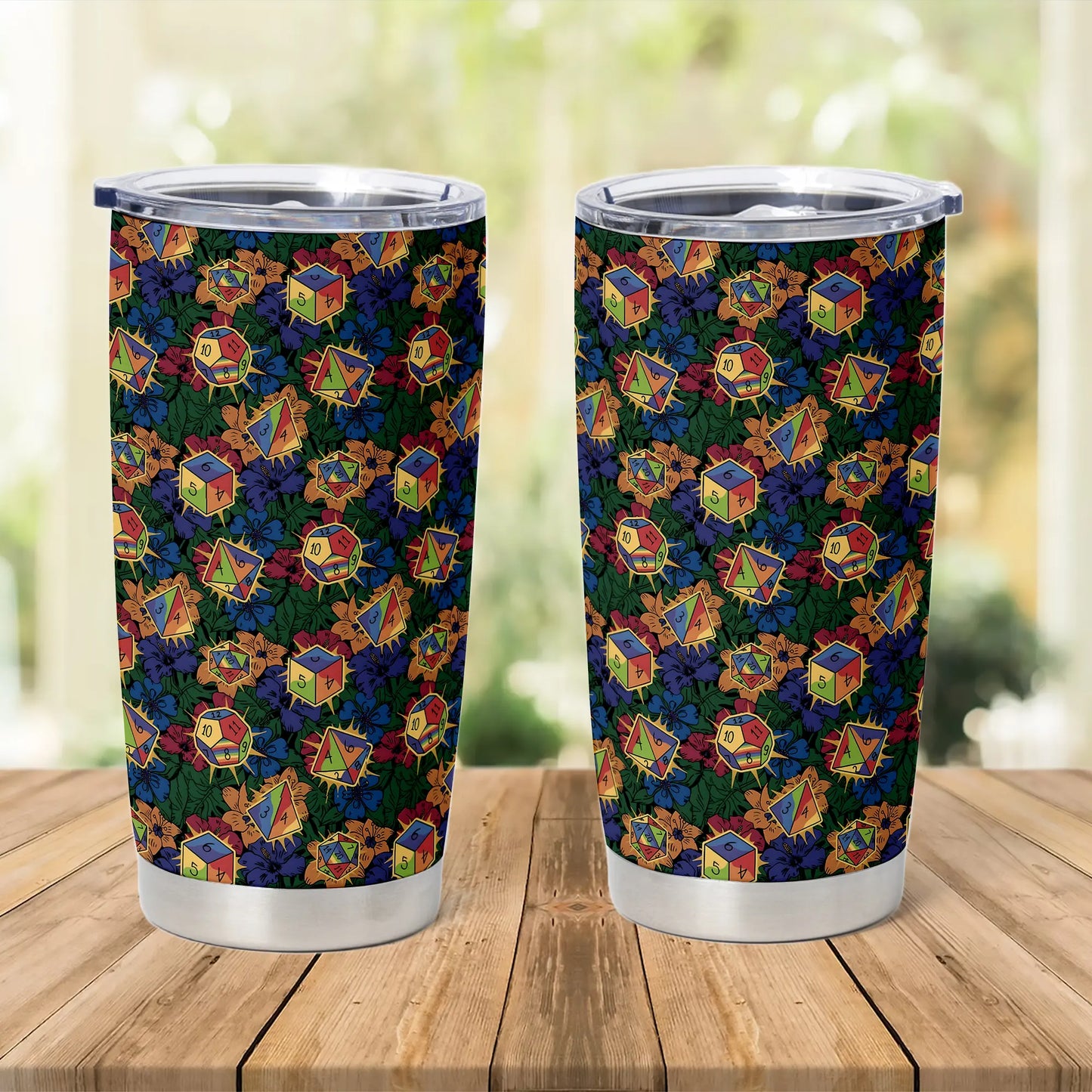 Rainbow Dice Tumbler