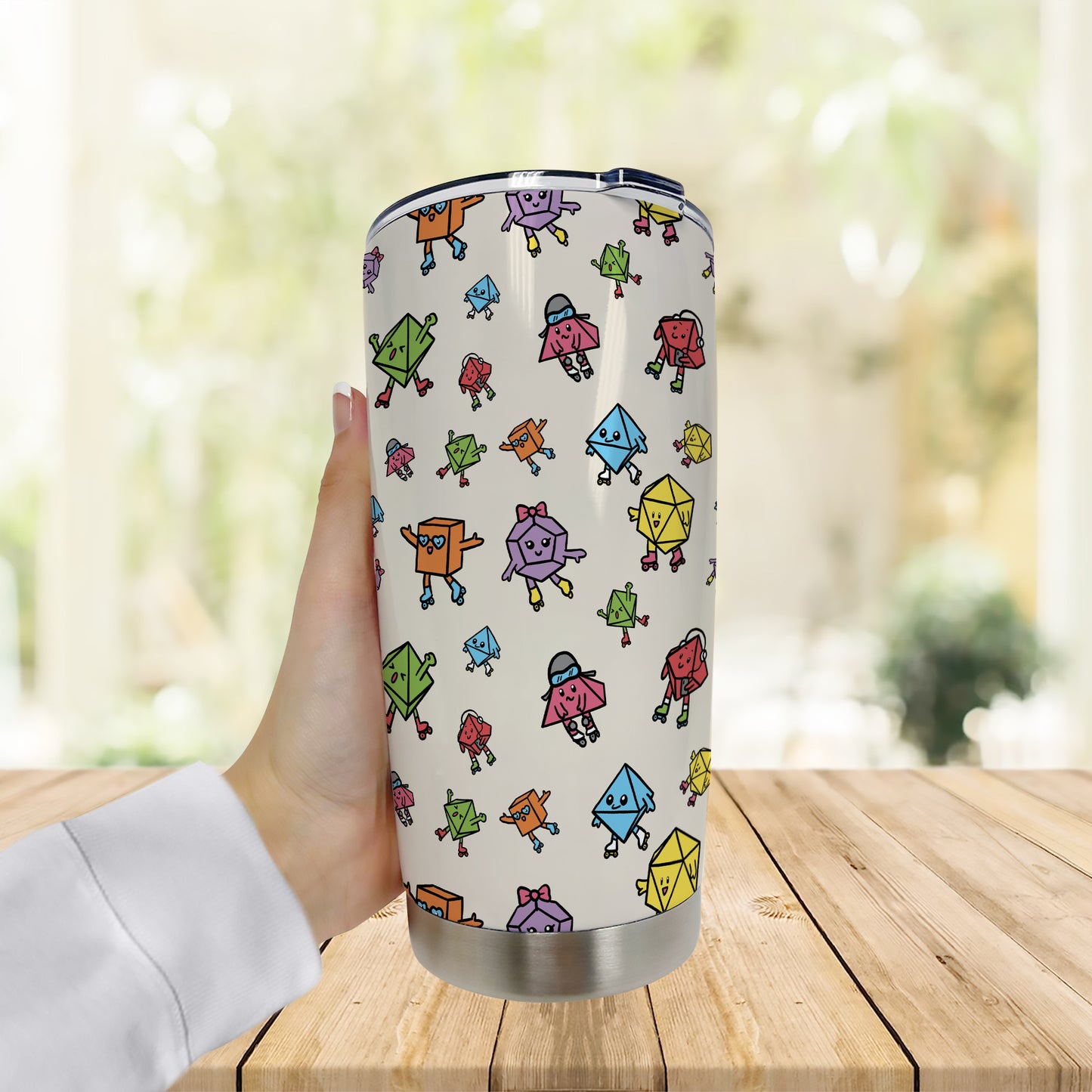 Rollerskating Dice Tumbler