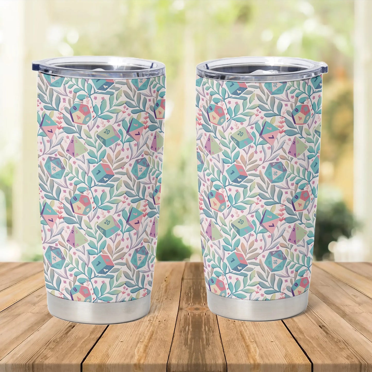 Soft Flower Dice Tumbler