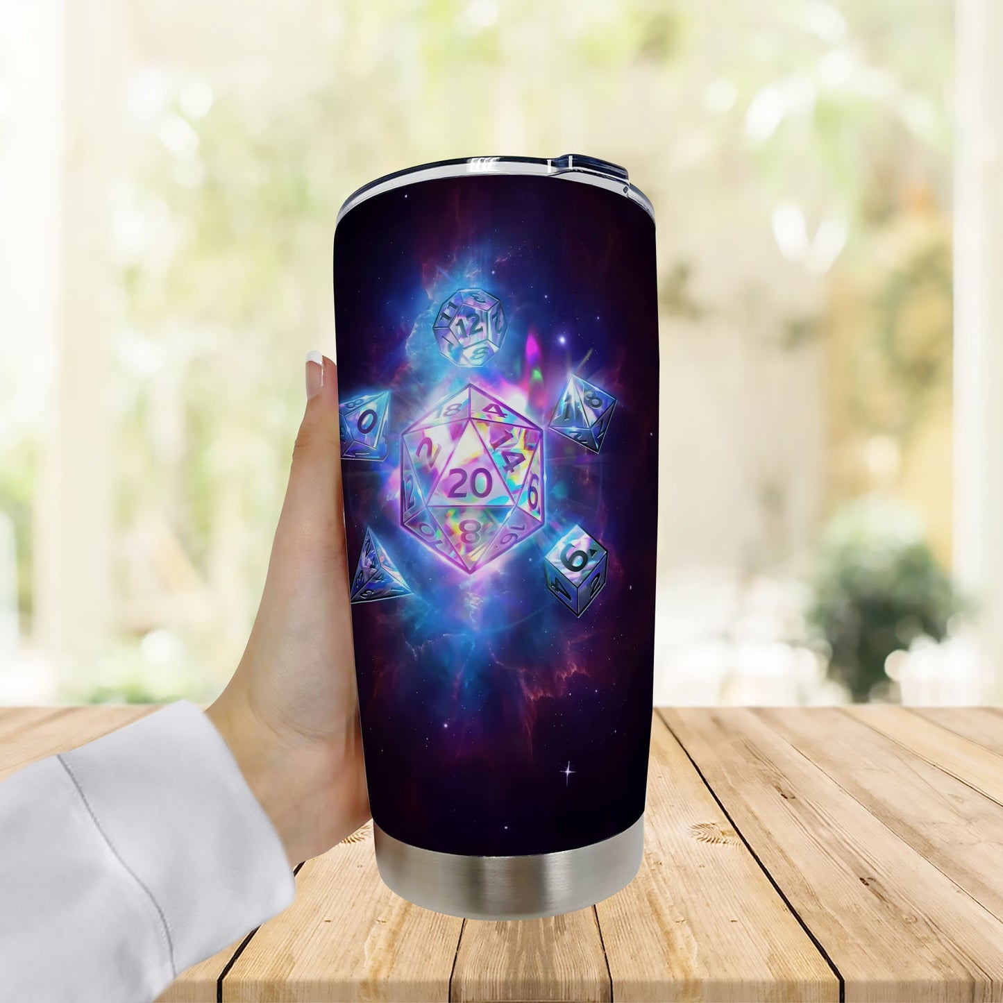 Dice In Galaxy Tumbler