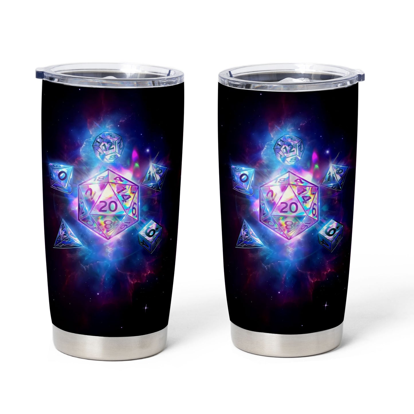 Dice In Galaxy Tumbler