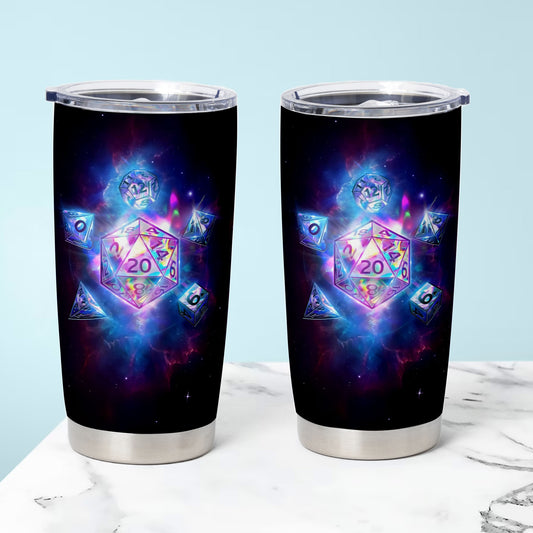 Dice In Galaxy Tumbler