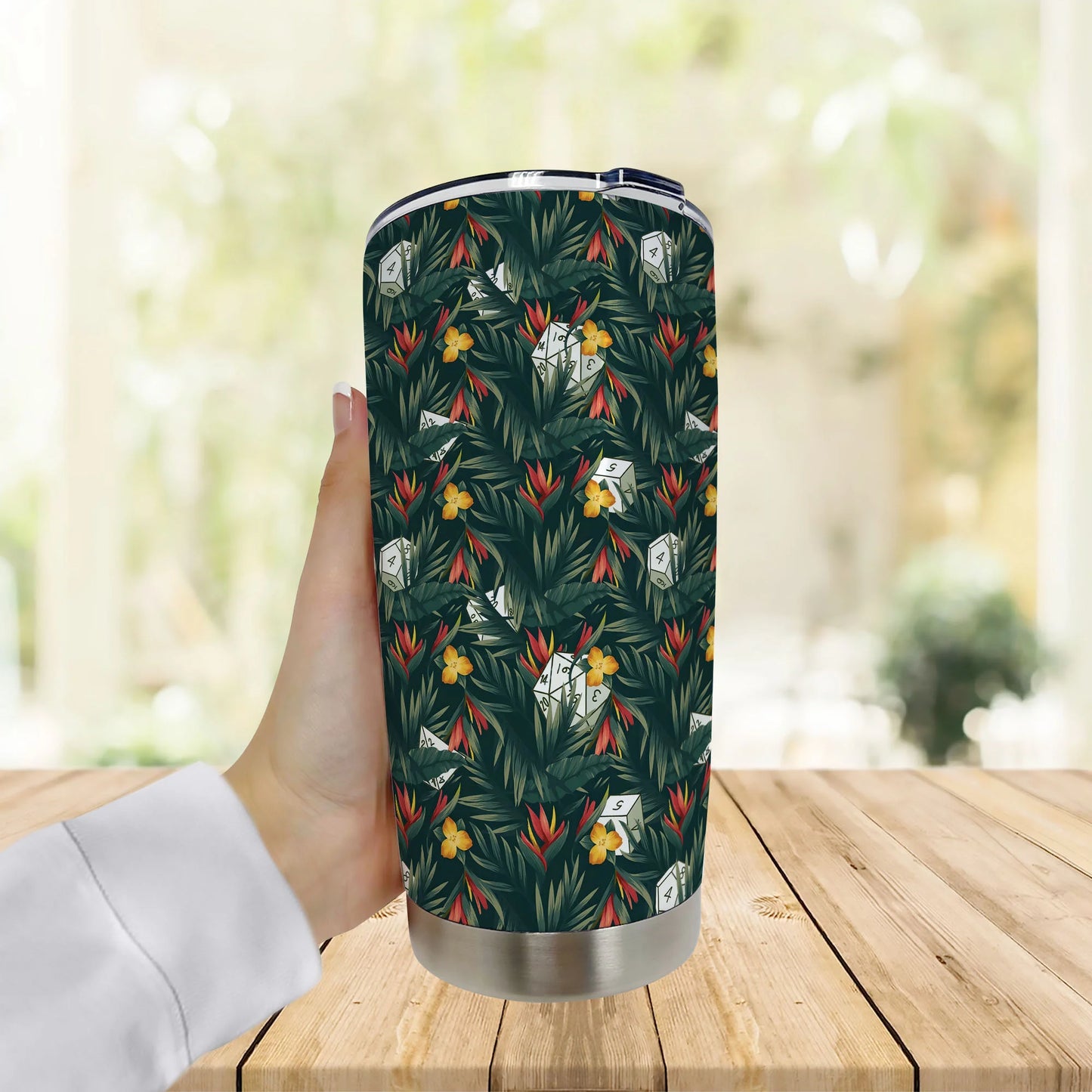 Tropical Dice Pattern Tumbler