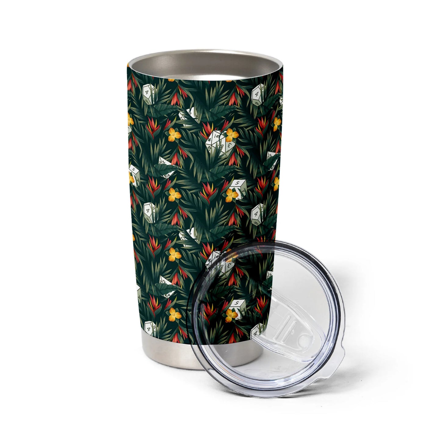 Tropical Dice Pattern Tumbler