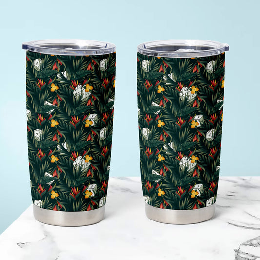 Tropical Dice Pattern Tumbler