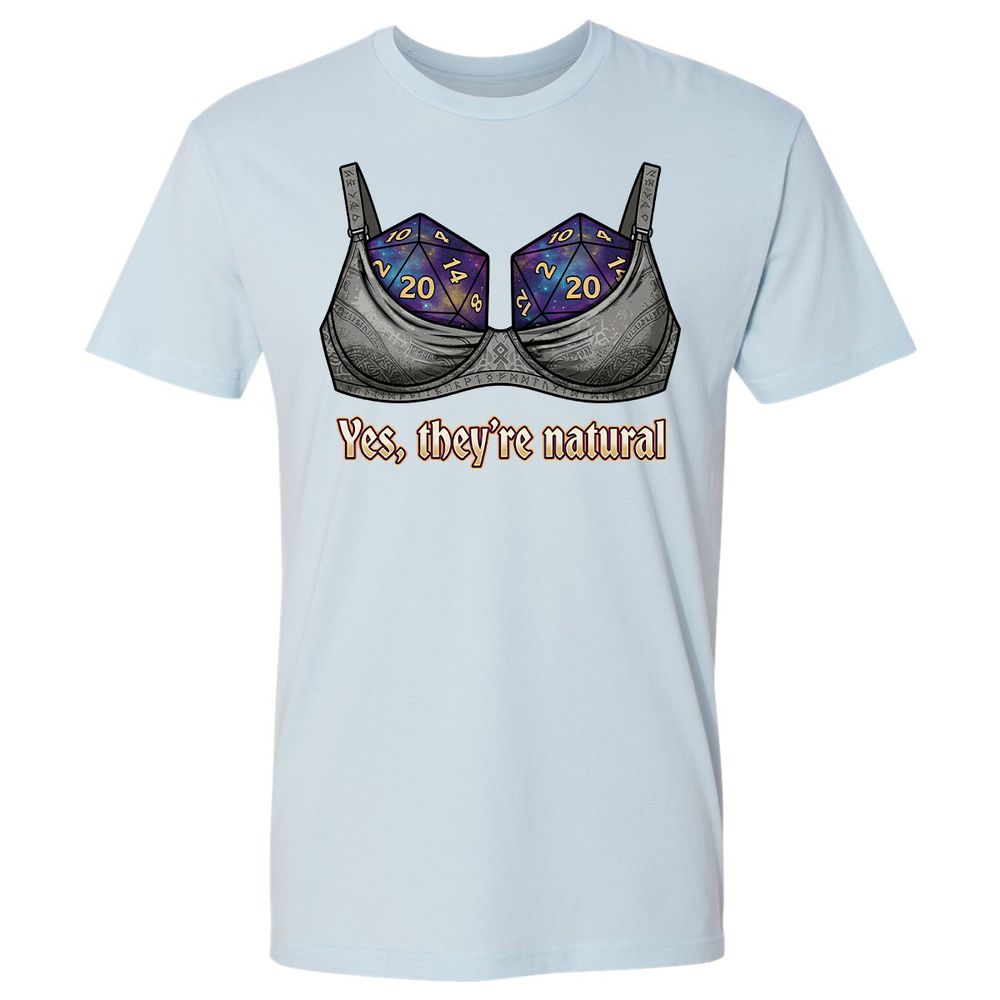 They Are Natural Nat20 Premium Unisex T-Shirt - Light Blue - 21