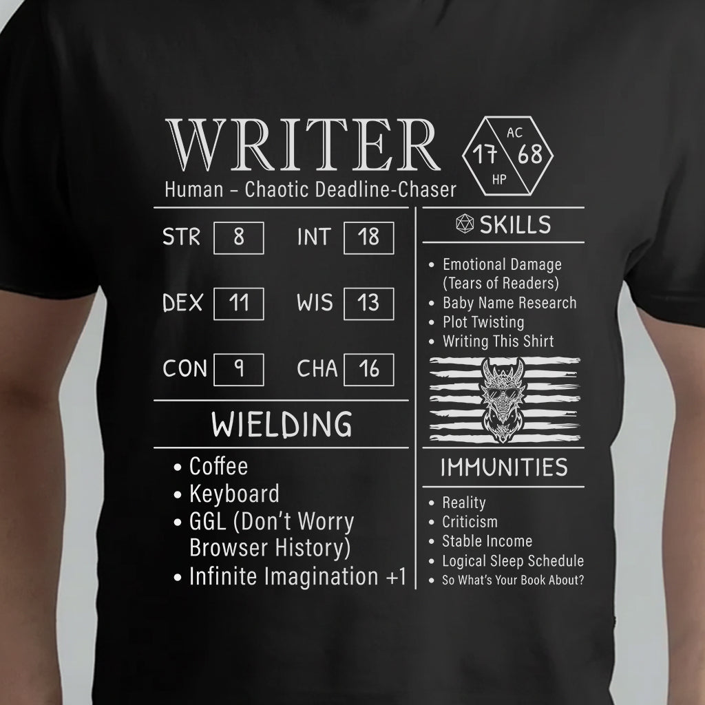 Writer Stats New Classic Unisex T-Shirt