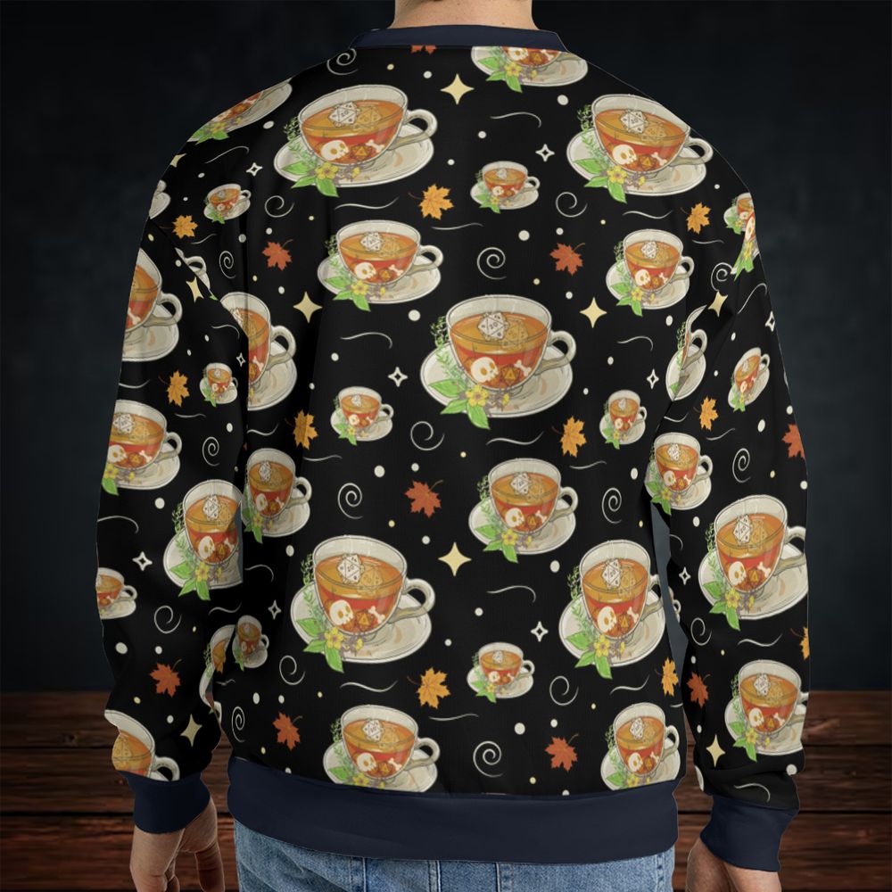 Cute Dnd Fall Tea All-over Print Sweatshirt - - 2
