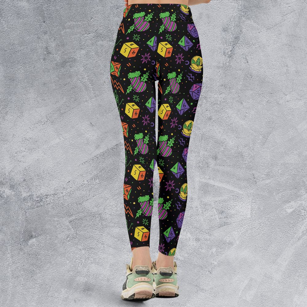 Christmas Role Playing Dice Legging -  - 2