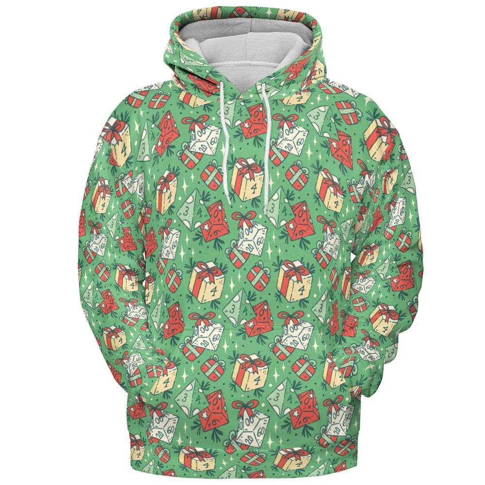 Christmas Dice Gift All-over Print Hoodie -  - 2