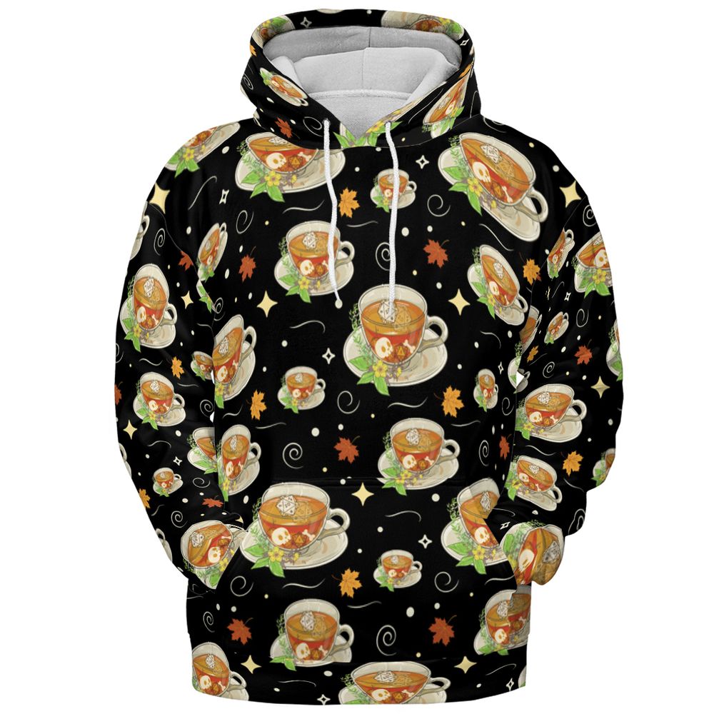 Cute Dnd Fall Tea All-over Print Hoodie -  - 2