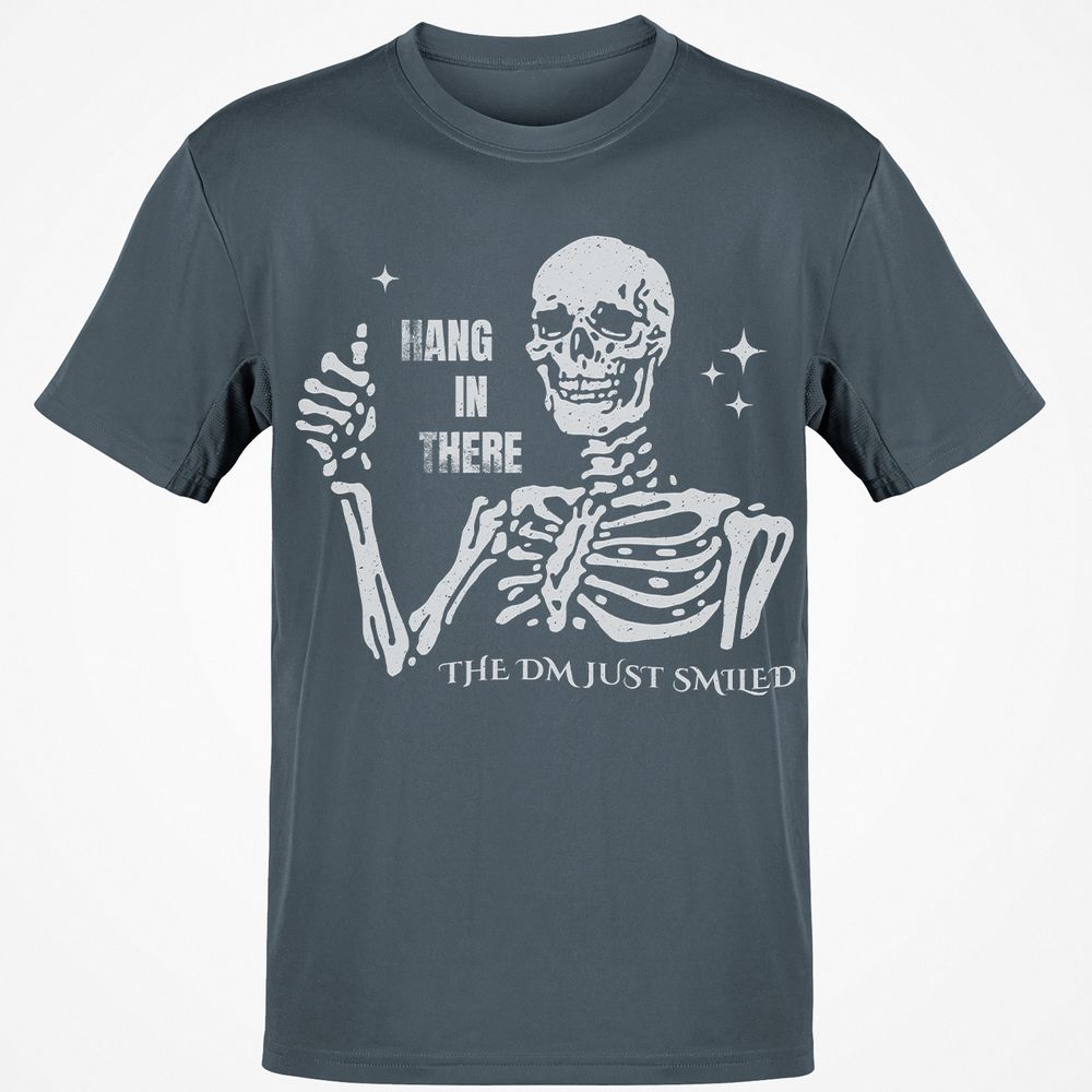 Hang In There – The DM Just Smiled Skeleton - Charcoal - 3