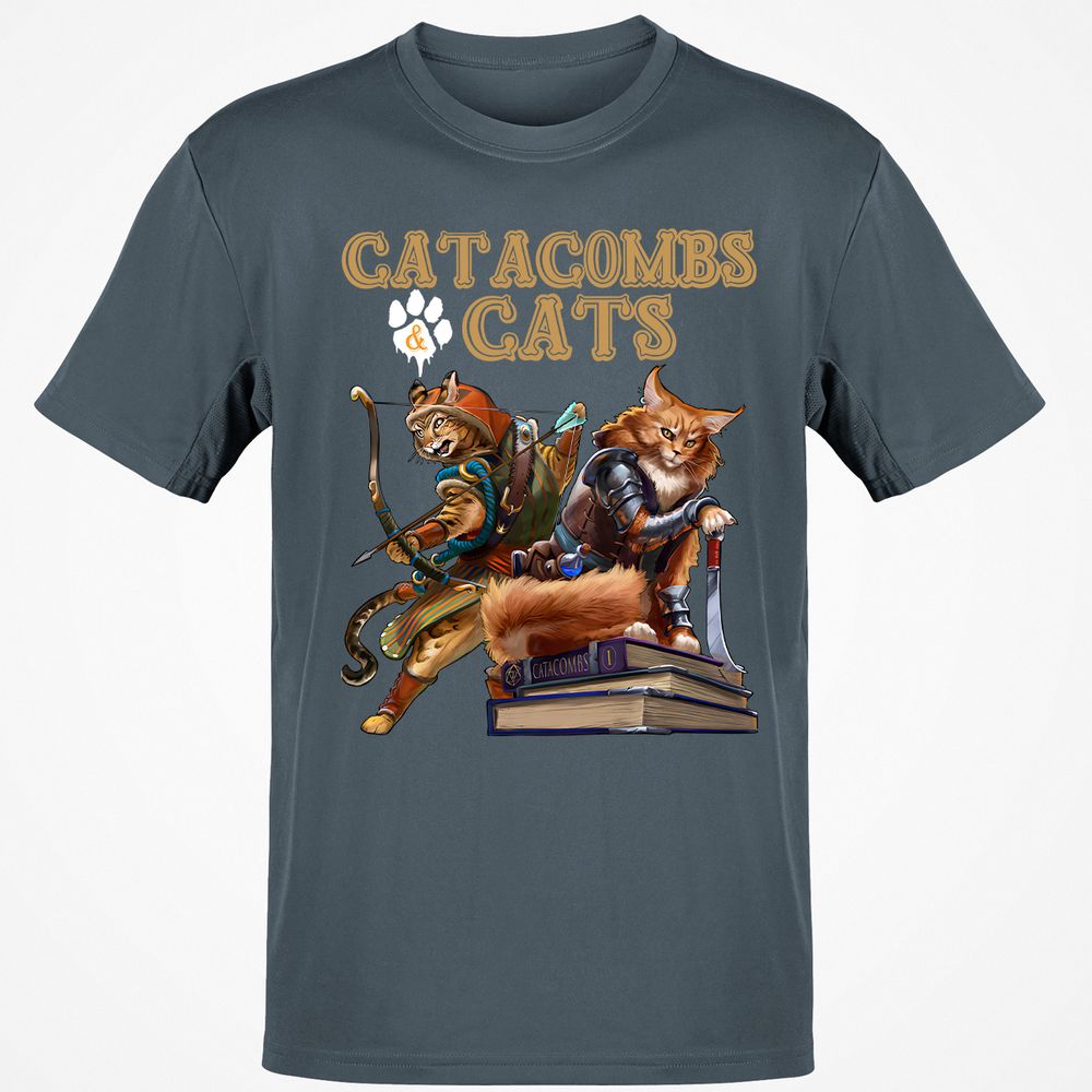 Catacombs & Cats Classic Unisex T-Shirt - Charcoal - 3