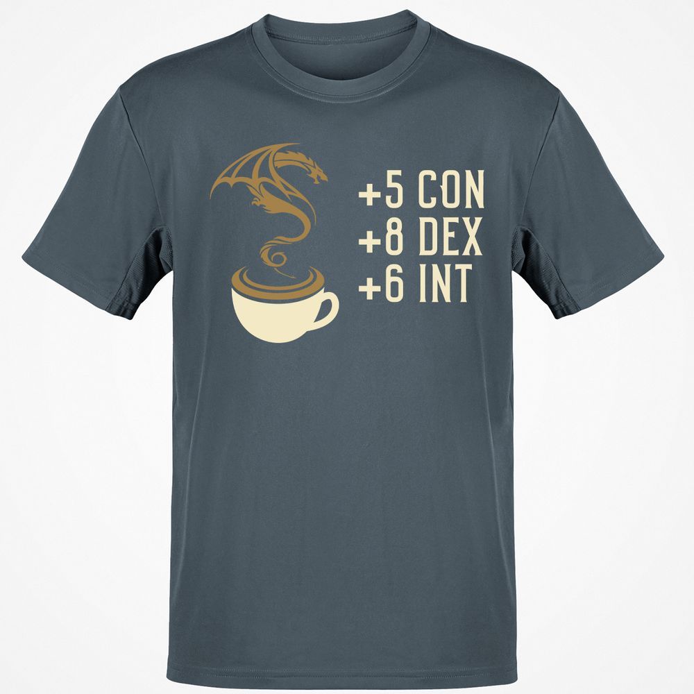 Coffee Dragon T-Shirt - Charcoal - 3