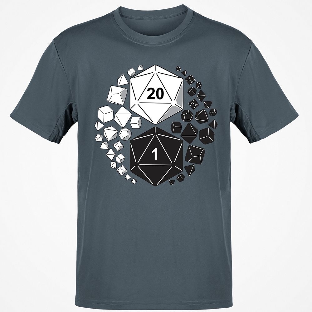 Gaming Yin Yang T-Shirt - Charcoal - 3