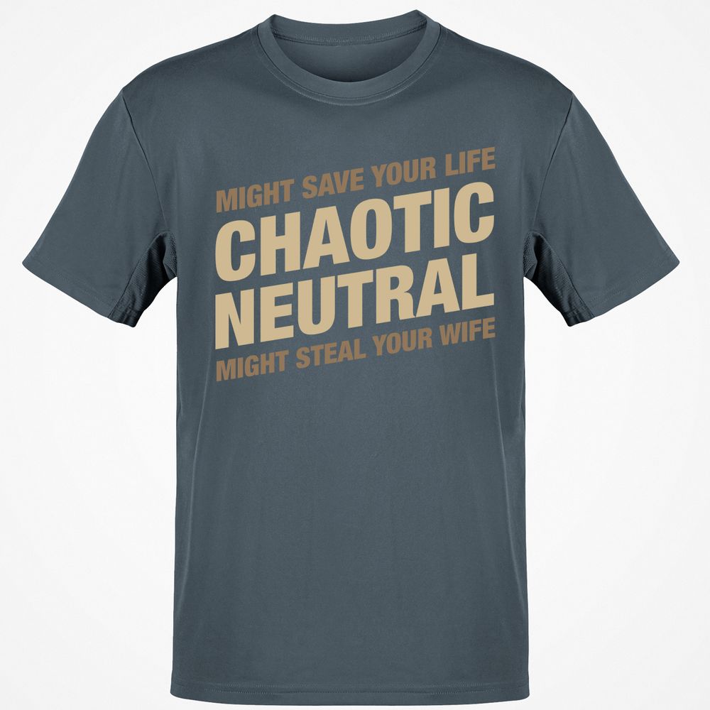Might Save Your Life Might Steal Your Wife T-Shirt - Charcoal - 3