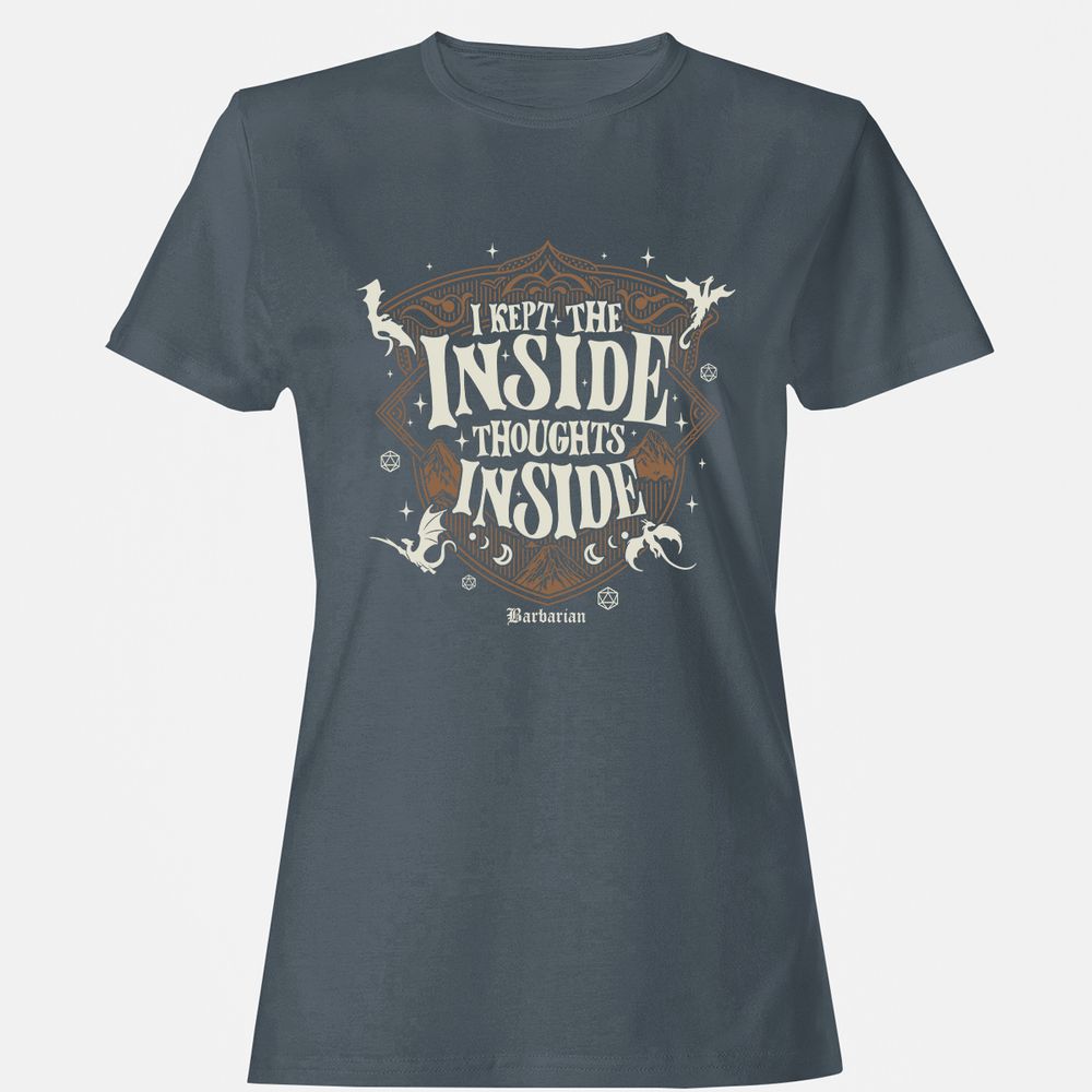 Barbarian I Kept The Inside Thoughts Inside - Charcoal - 3