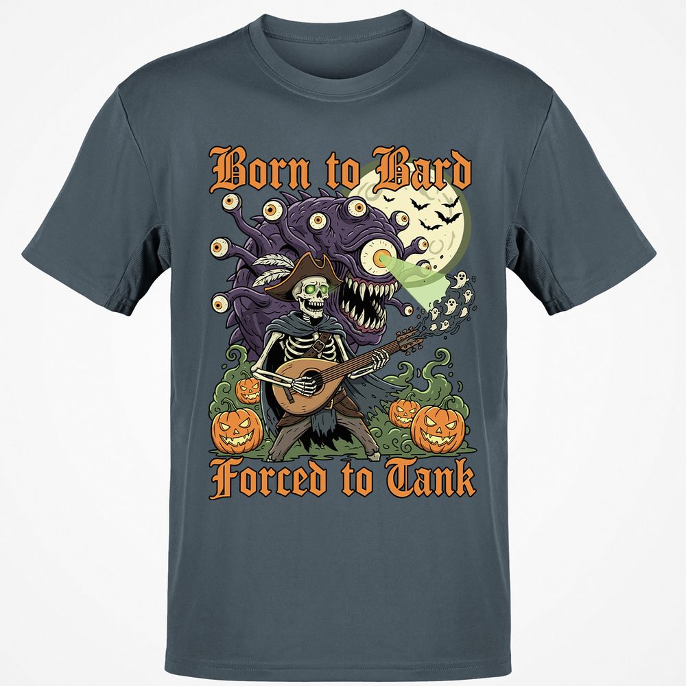 Born to Bard – Forced to Tank Classic Unisex T-Shirt - Charcoal - 3