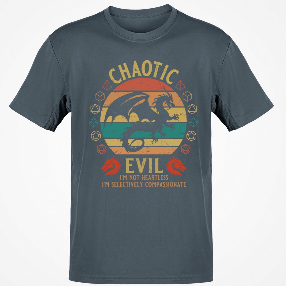 Chaotic Evil Classic Unisex T-Shirt - Charcoal - 3