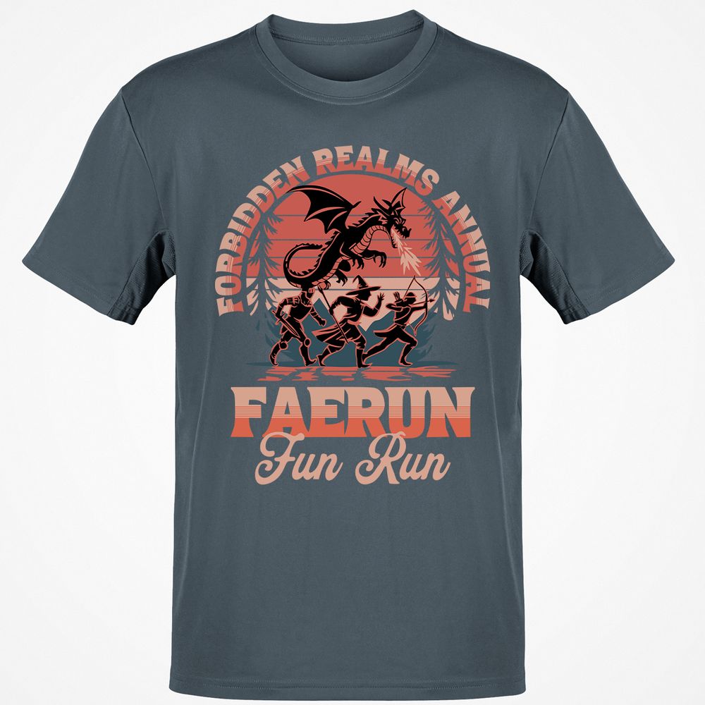 Faerun Fun Run Classic Unisex T-Shirt - Charcoal - 3