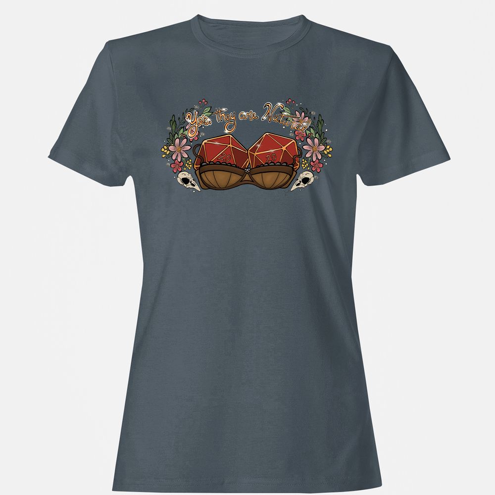 Yes They're Natural Women's T-Shirt - Charcoal - 3