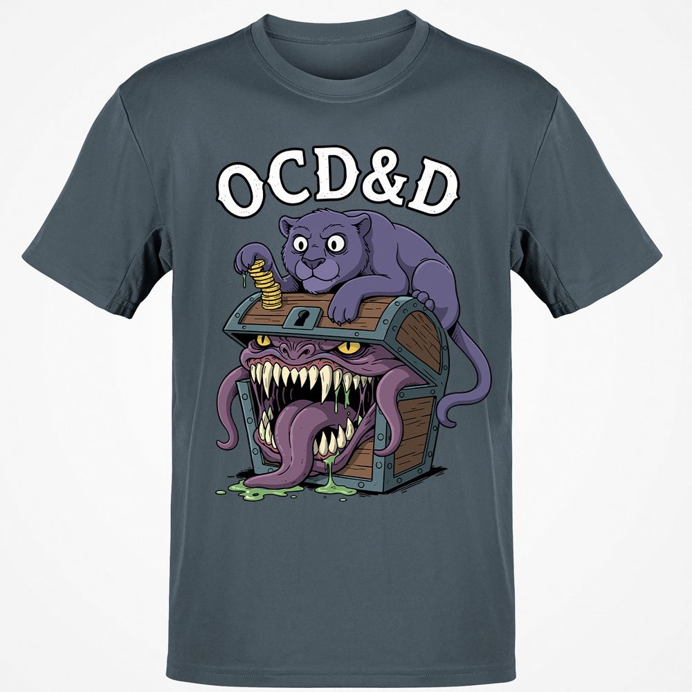 OCD&D Classic Unisex T-Shirt - Charcoal - 3