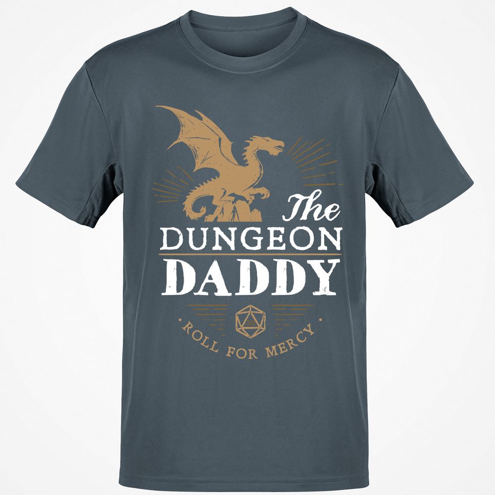 Dungeon Daddy Roll For Mercy Classic Unisex T-Shirt - Charcoal - 3