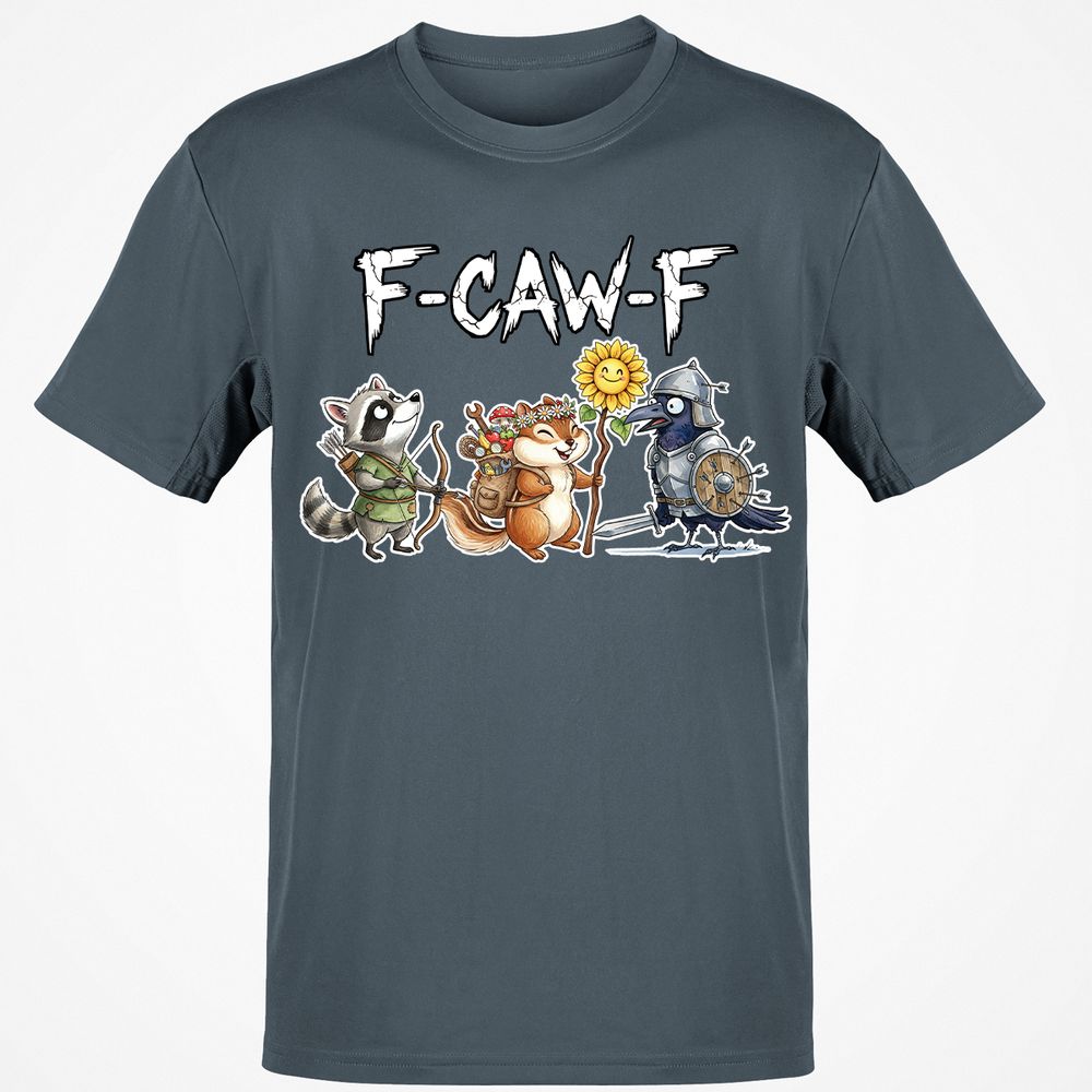 F-CAW-F Adventuring party Classic Unisex T-Shirt - Charcoal - 3