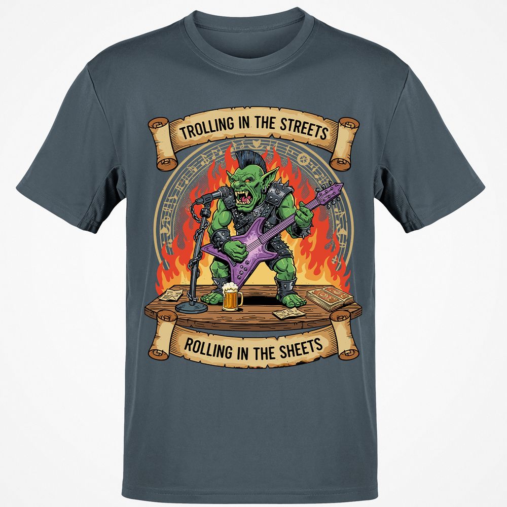 Trolling in the Streets Classic Unisex T-Shirt - Charcoal - 3