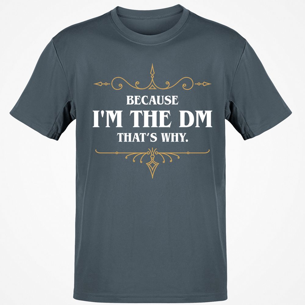 Because I'm the Master That's Why T-Shirt - Charcoal - 3