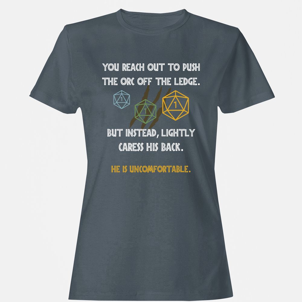 YOU REACH OUT TO PUSH Women's T-Shirt - Charcoal - 3
