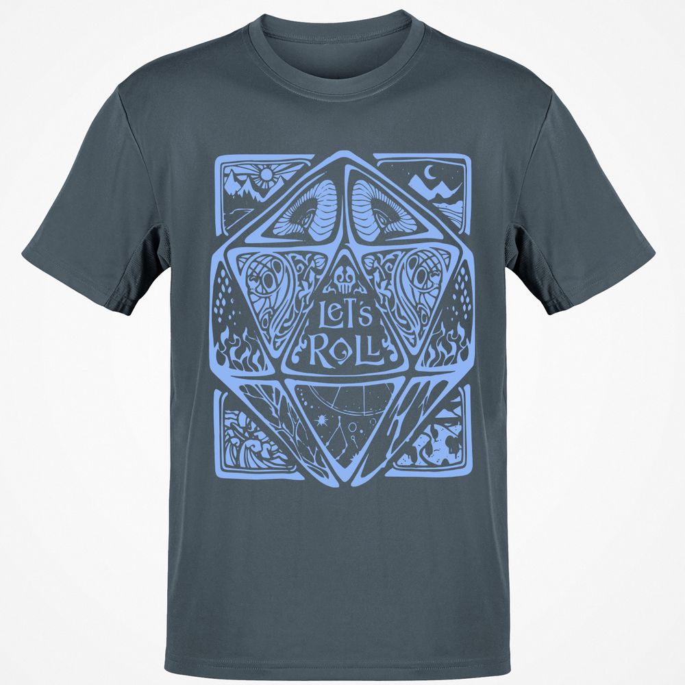 Let's Roll Classic Unisex T-Shirt - Charcoal - 3