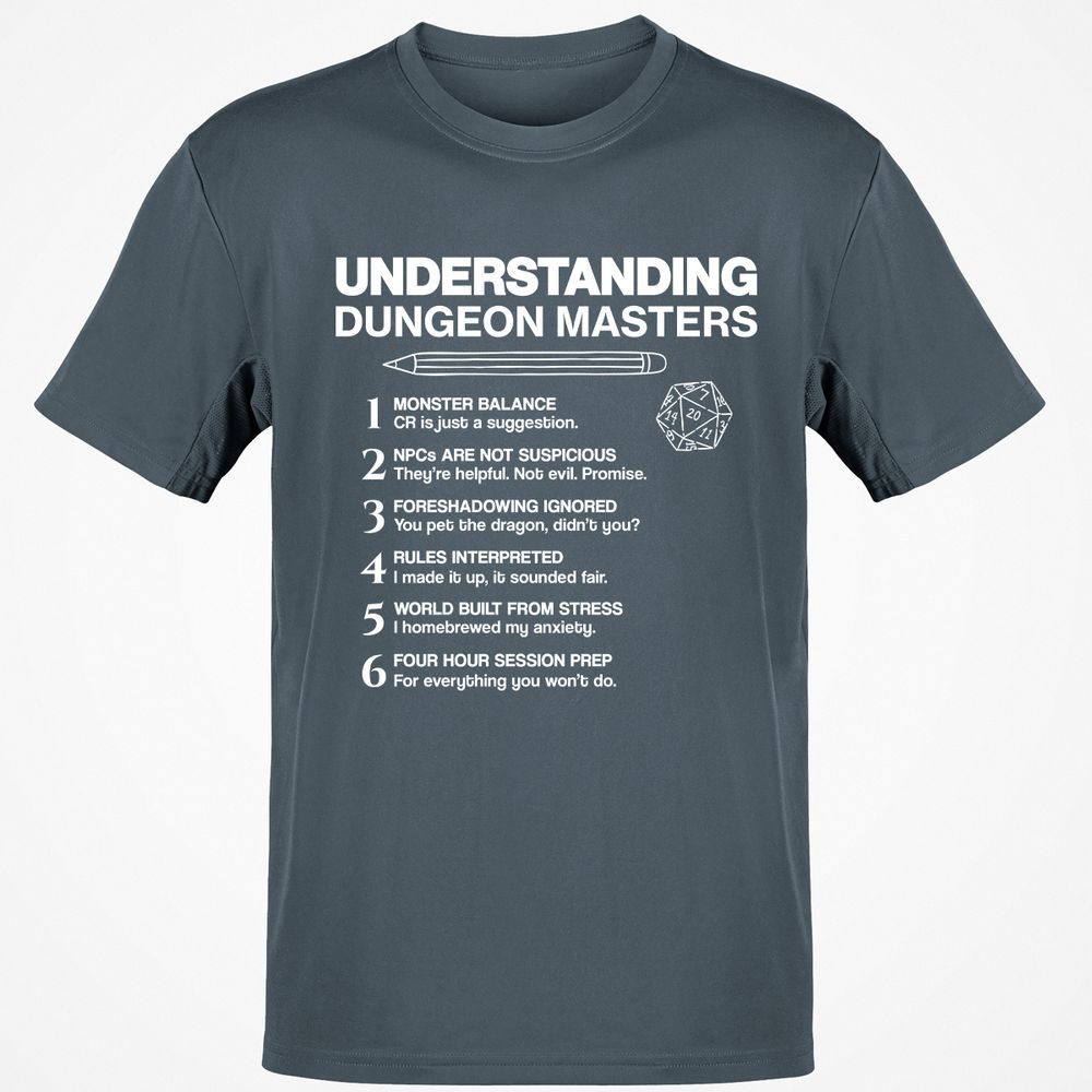 Understanding Dungeon Masters Classic Unisex T-Shirt - Charcoal - 3
