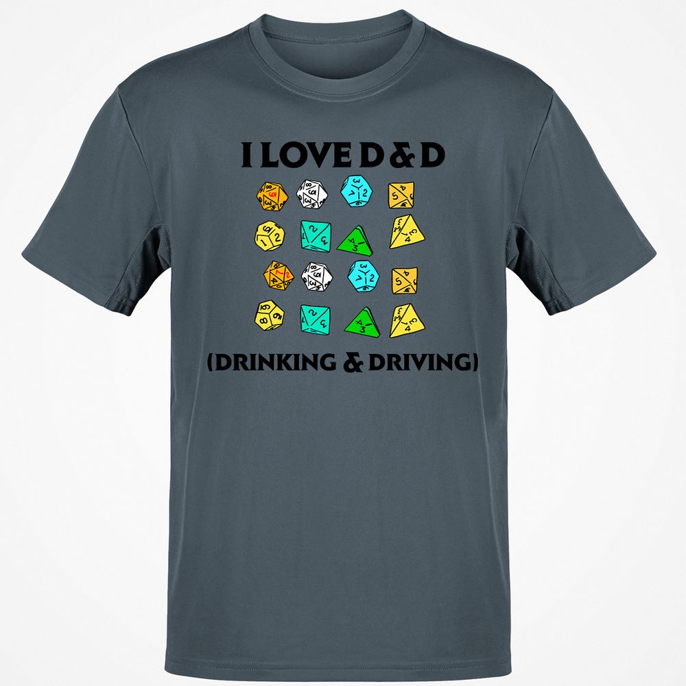 Drinking & Driving Classic Unisex T-Shirt - Charcoal - 3