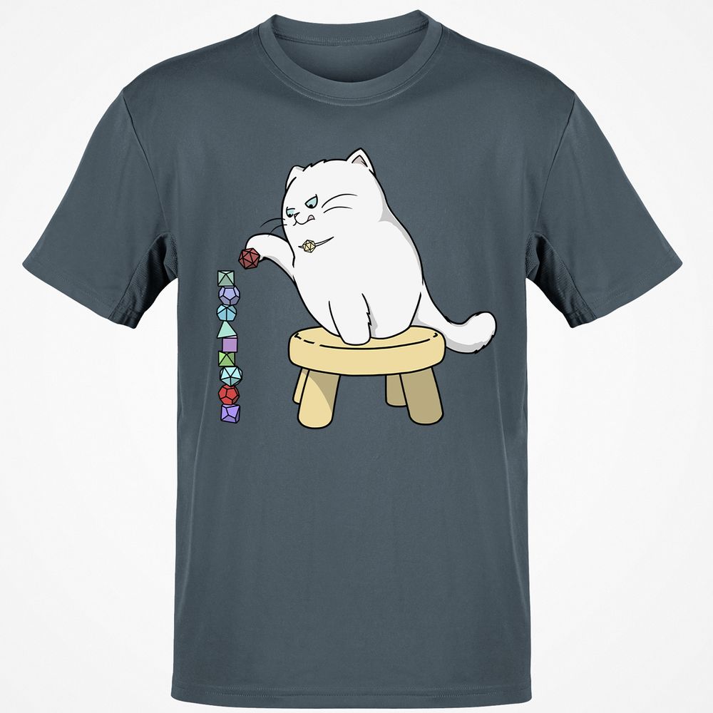 Cat Stacking Dice T-Shirt - Charcoal - 3