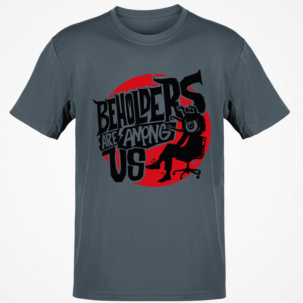 Beholders Are Among Us Classic Unisex T-Shirt - Charcoal - 3