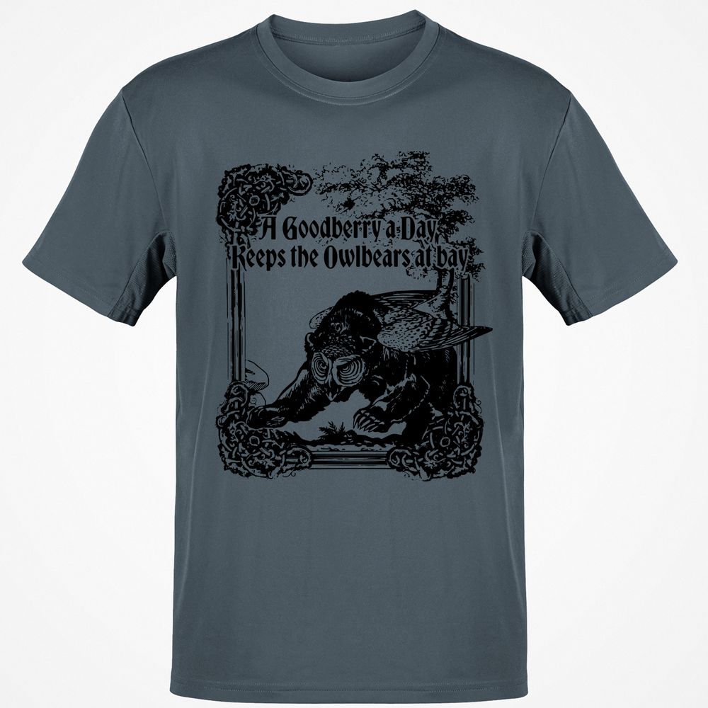 A Goodberry A Day Keeps The Owlbears At Bay Classic Unisex T-Shirt - Charcoal - 3