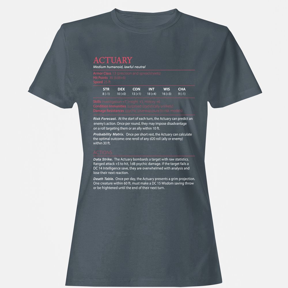 Actuary Stats - Charcoal - 3