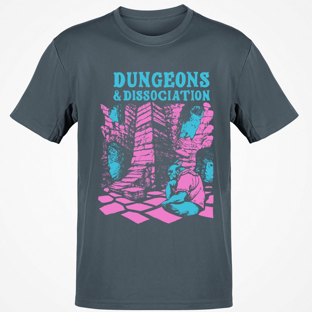 Dungeons And Dissociation Classic Unisex T-Shirt - Charcoal - 3