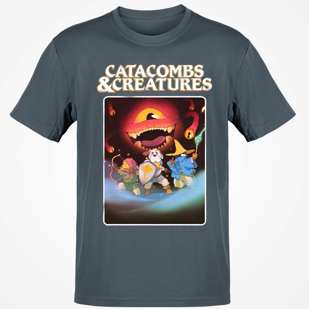 Catacombs & Creatures Classic Unisex T-Shirt - Charcoal - 3