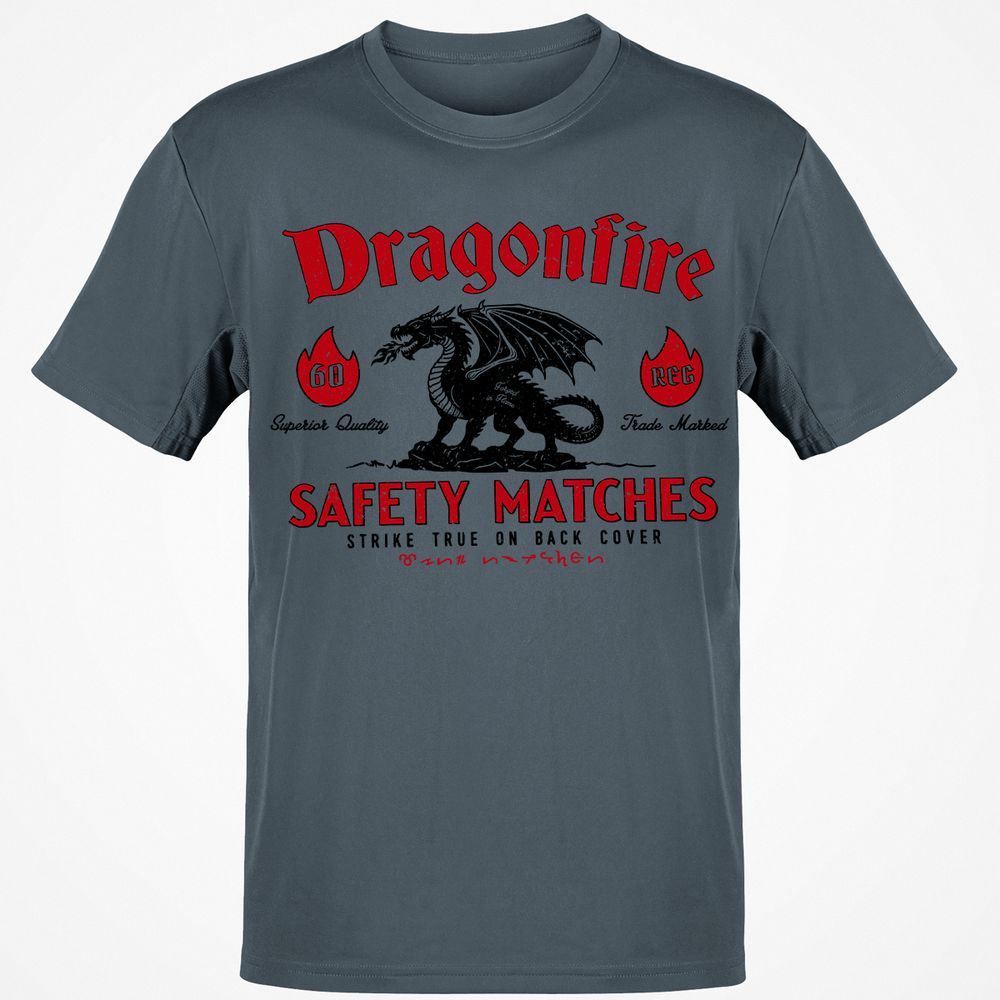 Dragonfire Classic Unisex T-Shirt - Charcoal - 3