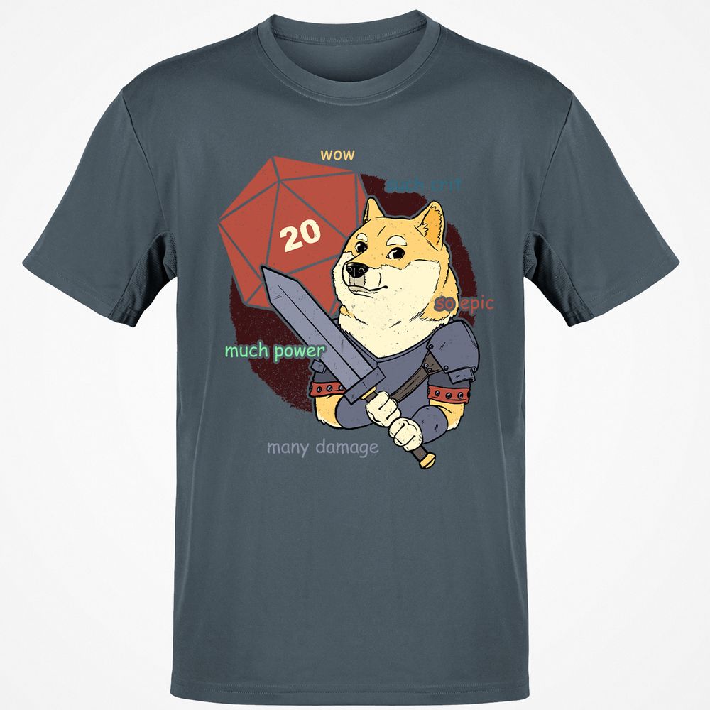 DnD Dogue Classic Unisex T-Shirt - Charcoal - 3