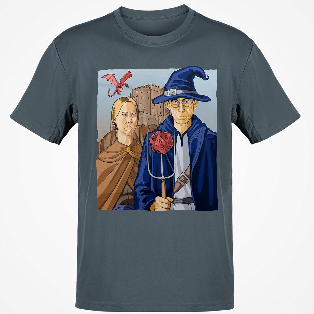 DnD Gothic Classic Unisex T-Shirt - Charcoal - 3