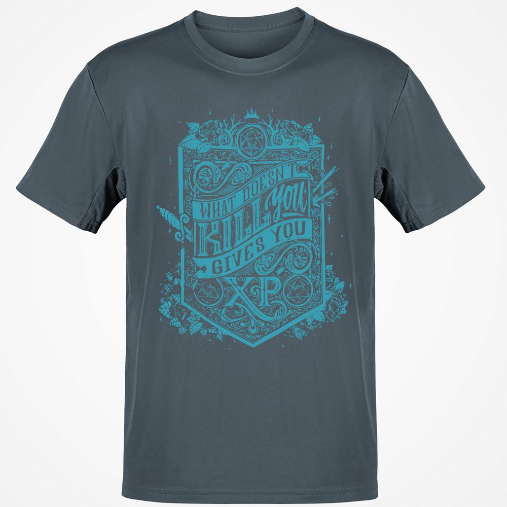 What Doesn't Kill You Gives You XP Classic Unisex T-Shirt - Charcoal - 3