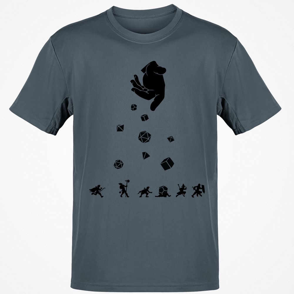 Rocks Fall, Everyone Dice T-Shirt - Charcoal - 3