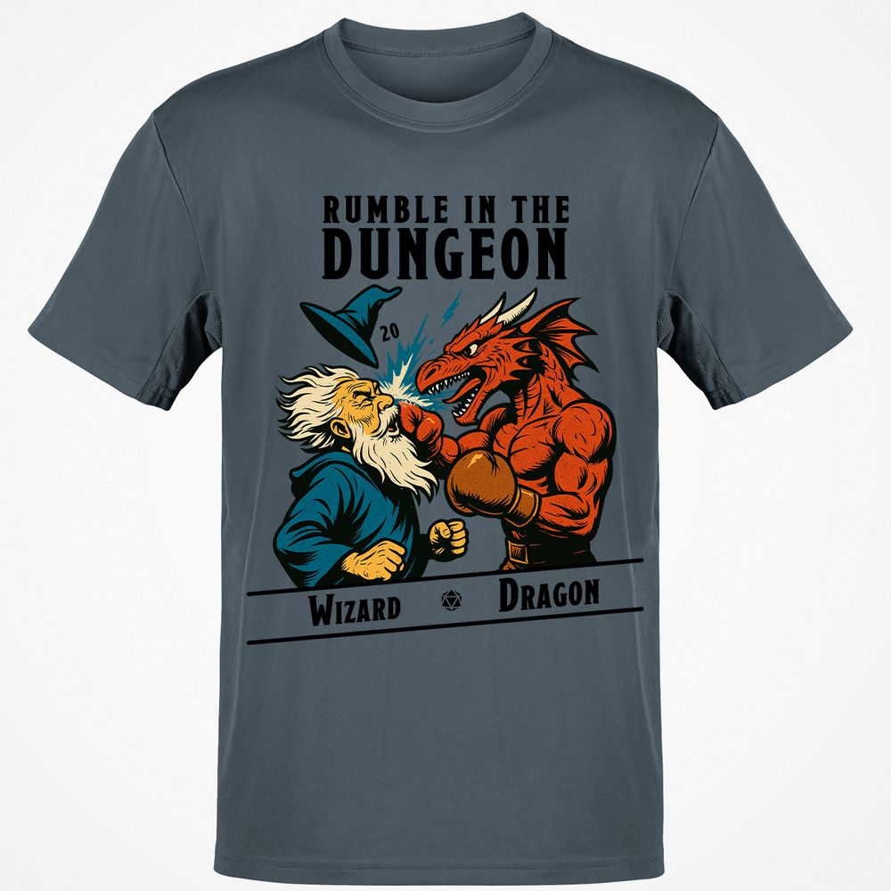 Rumble in the Dungeon Classic Unisex T-Shirt - Charcoal - 3
