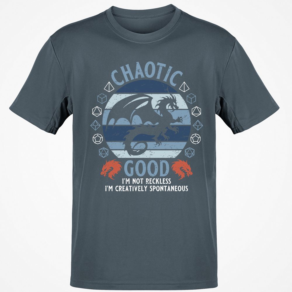 Chaotic Good 2 Classic Unisex T-Shirt - Charcoal - 3