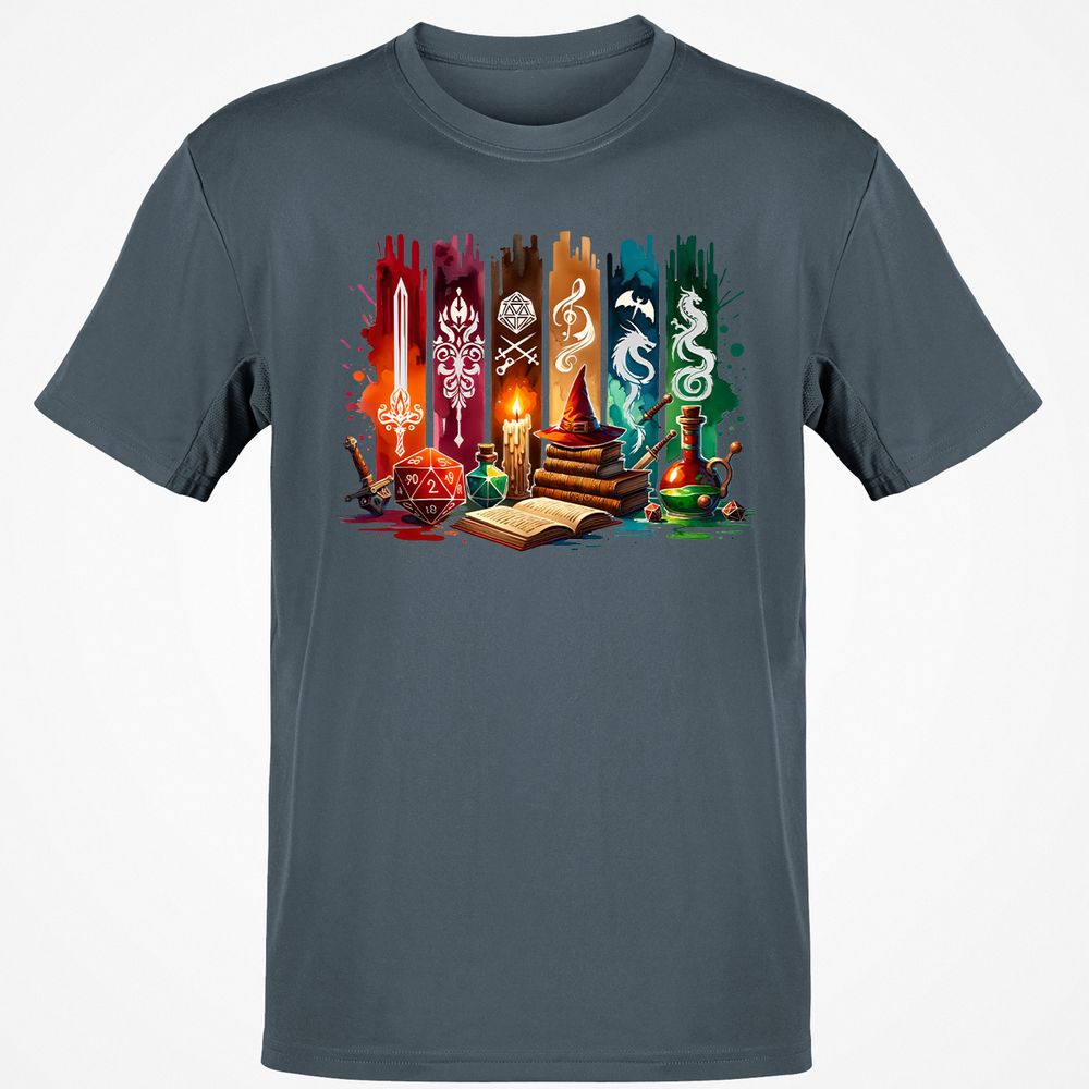 DnD Classes Classic Unisex T-Shirt - Charcoal - 3