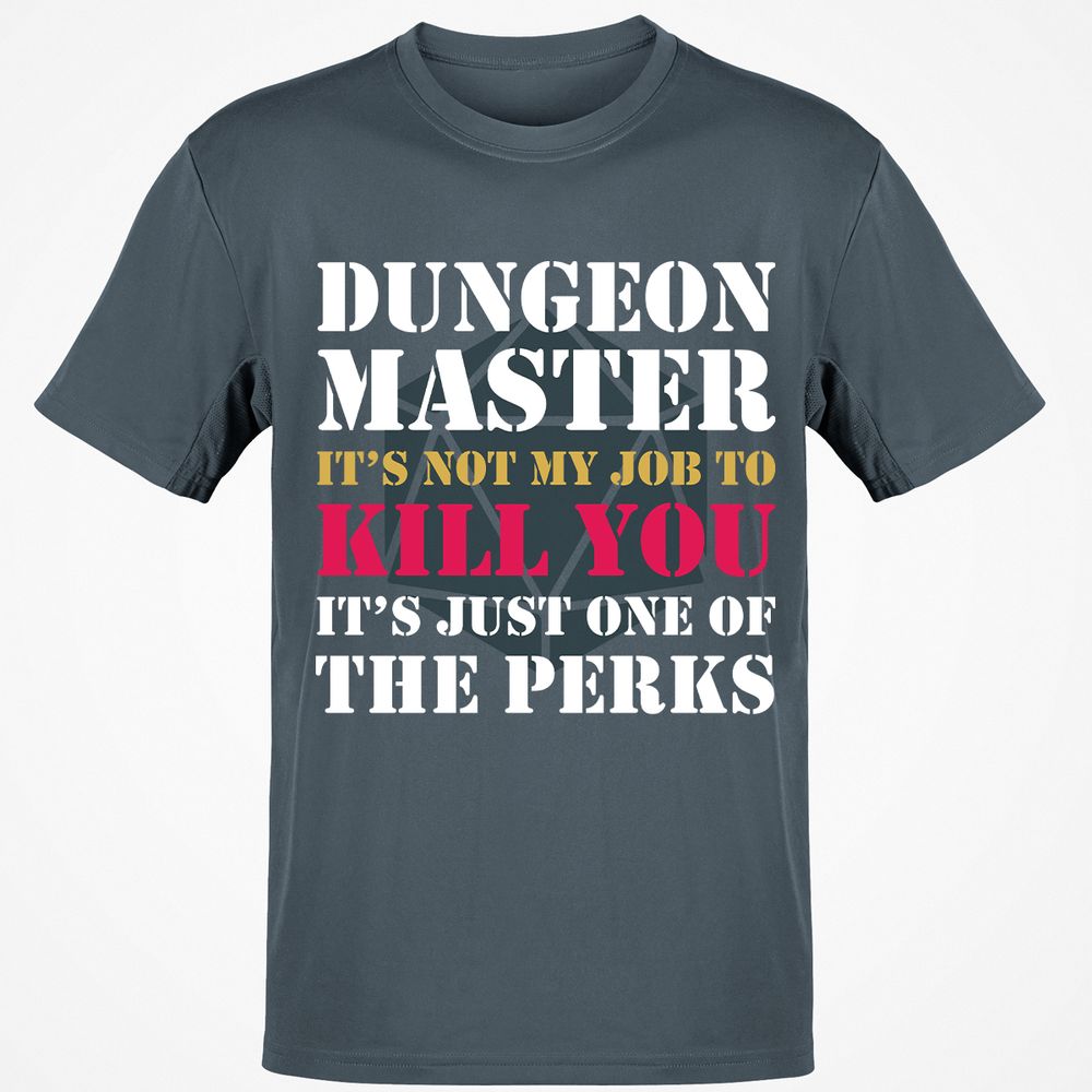 DUNGEON MASTER NOT MY JOB Classic Unisex T-Shirt - Charcoal - 3